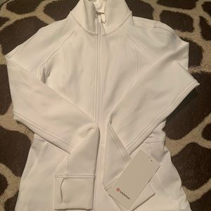 New lululemon white in profile zipper gym jacket 4